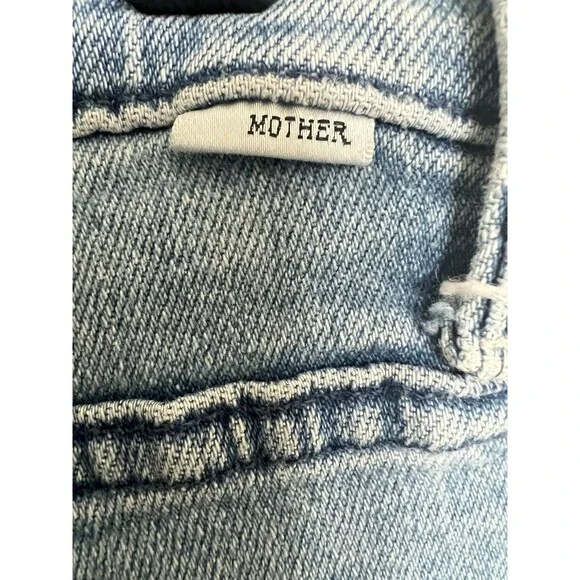 Mother Women’s High Waisted Rider Ankle Fray Jeans in Fish Out of Water Size 32 - Picture 8 of 16